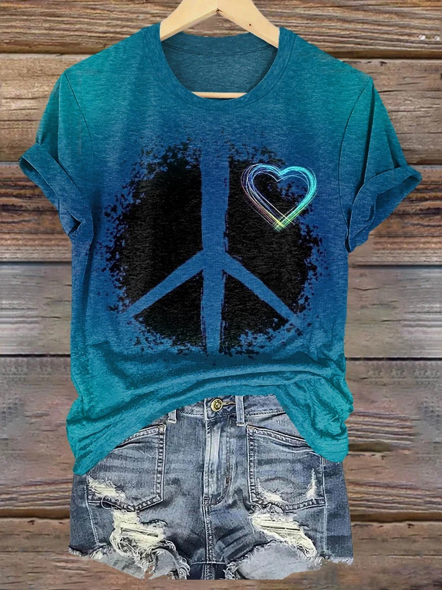 Floral Art Print T-Shirt